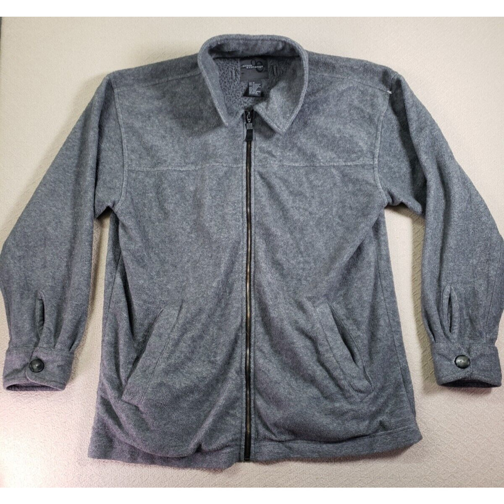 Outdoor Exchange Jacket Mens Medium M Gray Polyester Pockets Lined Full Zip